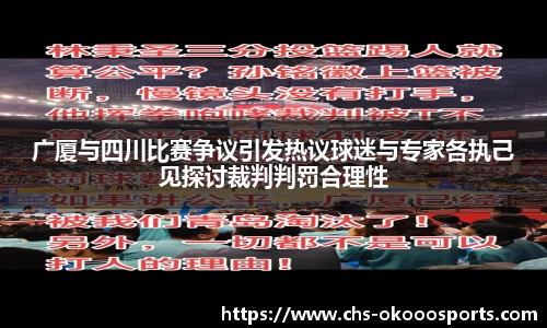广厦与四川比赛争议引发热议球迷与专家各执己见探讨裁判判罚合理性